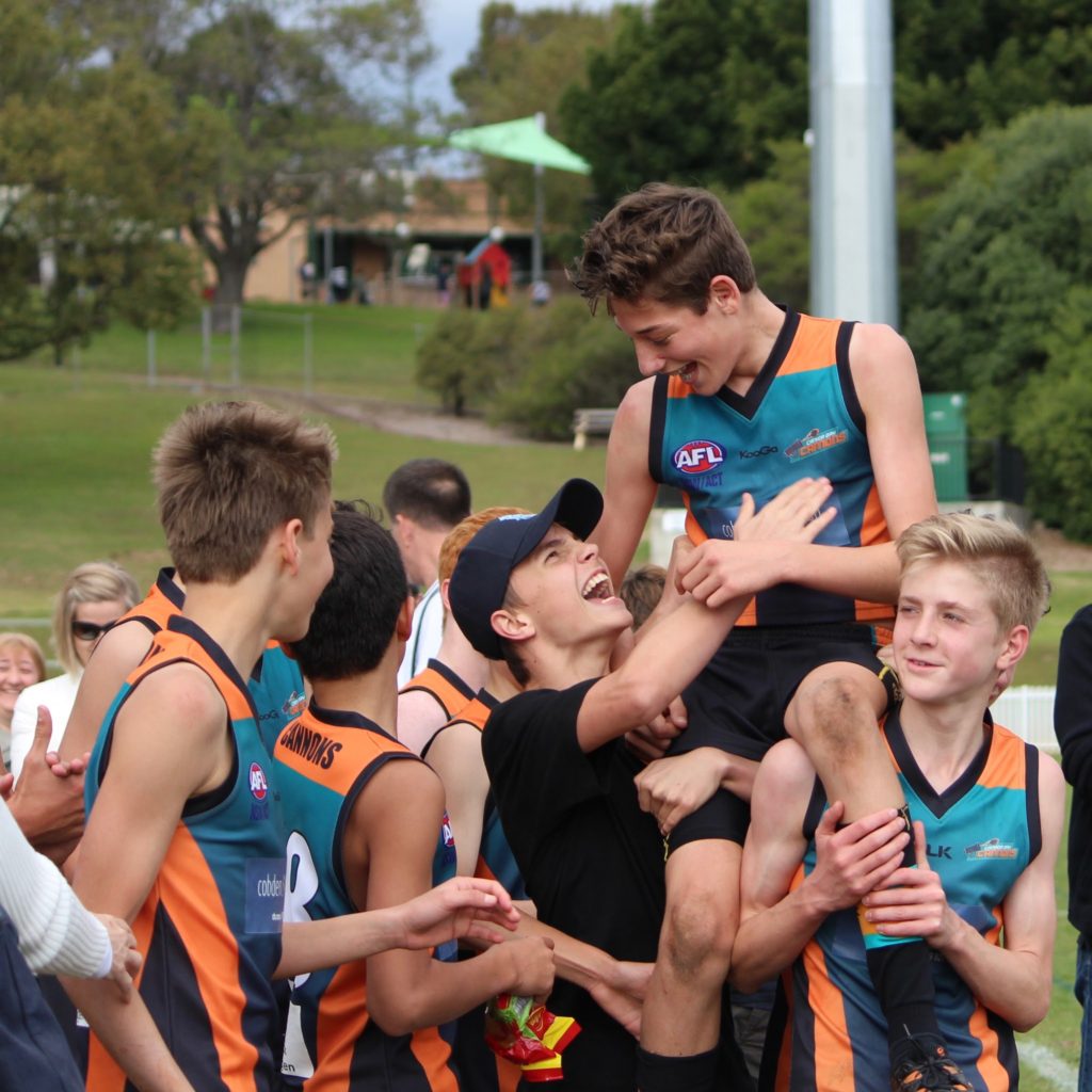 Josh Lee is chaired off after 300 games