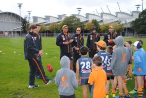 Training session with GWS giants